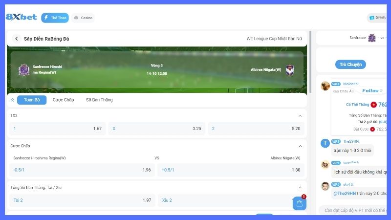 Hướng dẫn quy trình soi kèo trước trận chi tiết tại 8xbet 