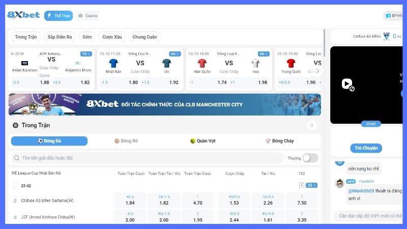 Soi kèo trước trận tại 8xbet là cực kỳ quan trọng